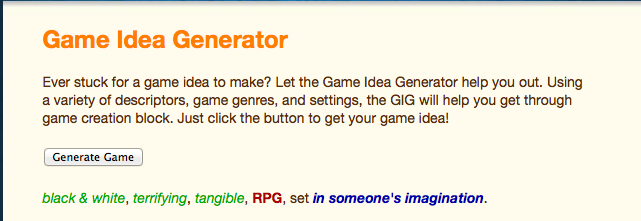 streamingcolour game generator.